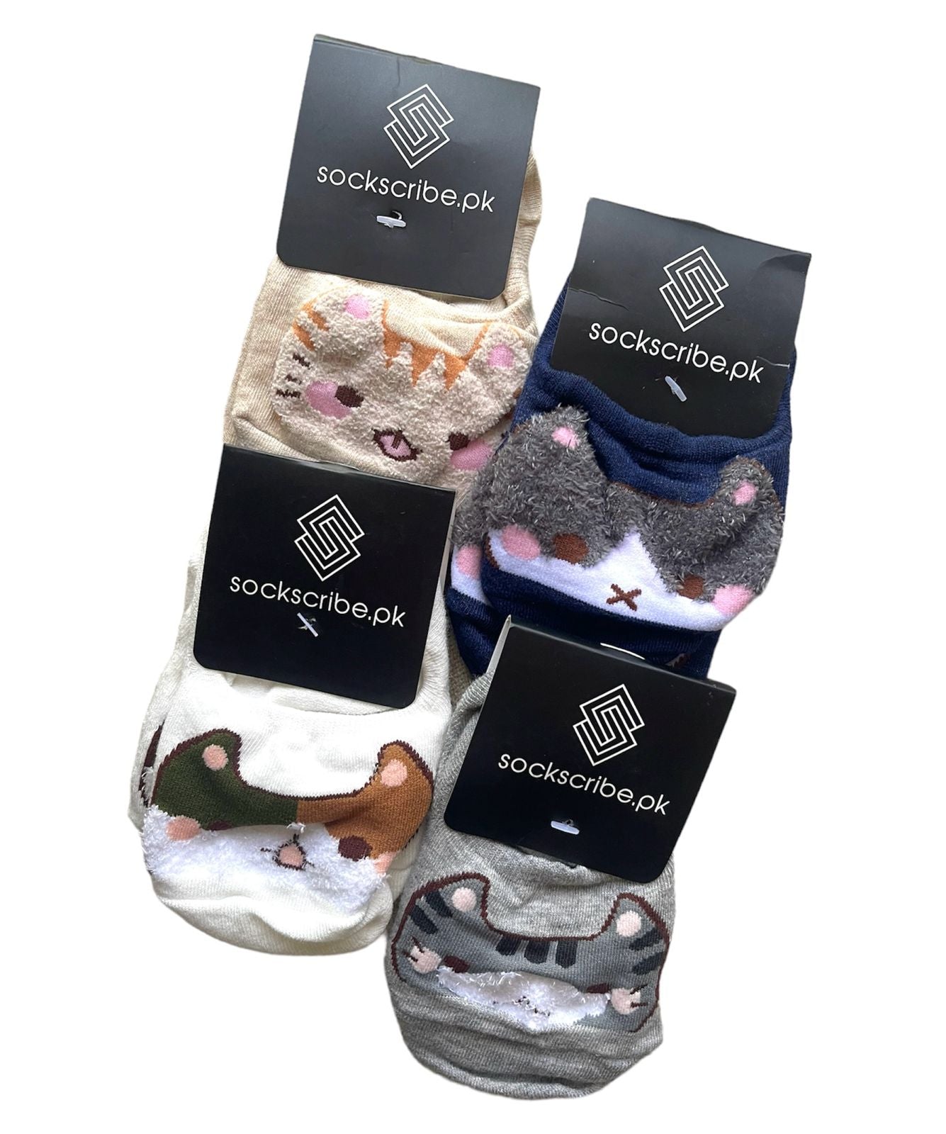 Kitty Ankle Pack Of 4 pairs (1-3Yrs)