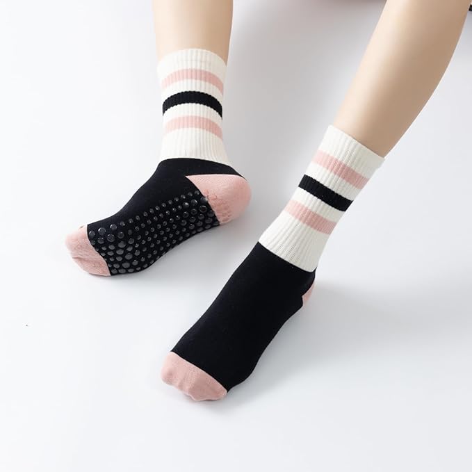 Women's ZenStripe Yoga Socks (3 Pairs)