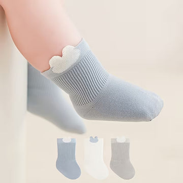 Kids Scallop Edge Trio (3 Pairs)