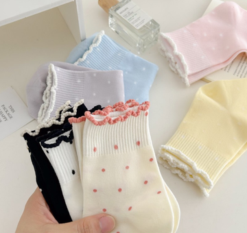 Women’s Retro Polka Frill (3 pairs)