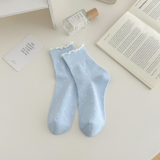 Women’s Pastel Polka Frill (3 pairs)