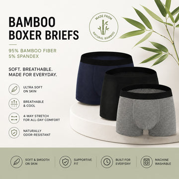 3-Pack Bamboo Boxer