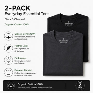 2-Pack Organic Cotton T-Shirts
